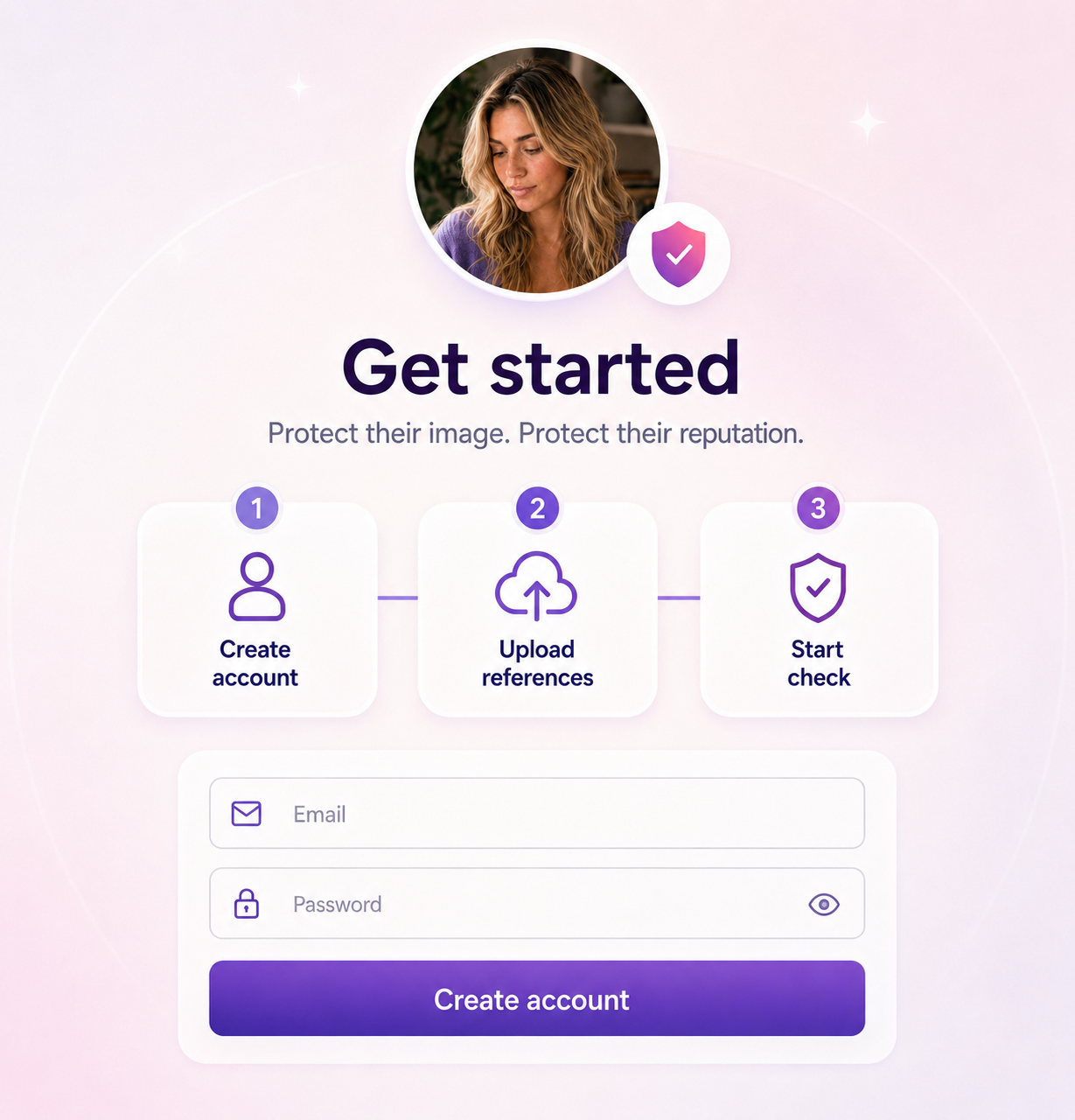Signup visual